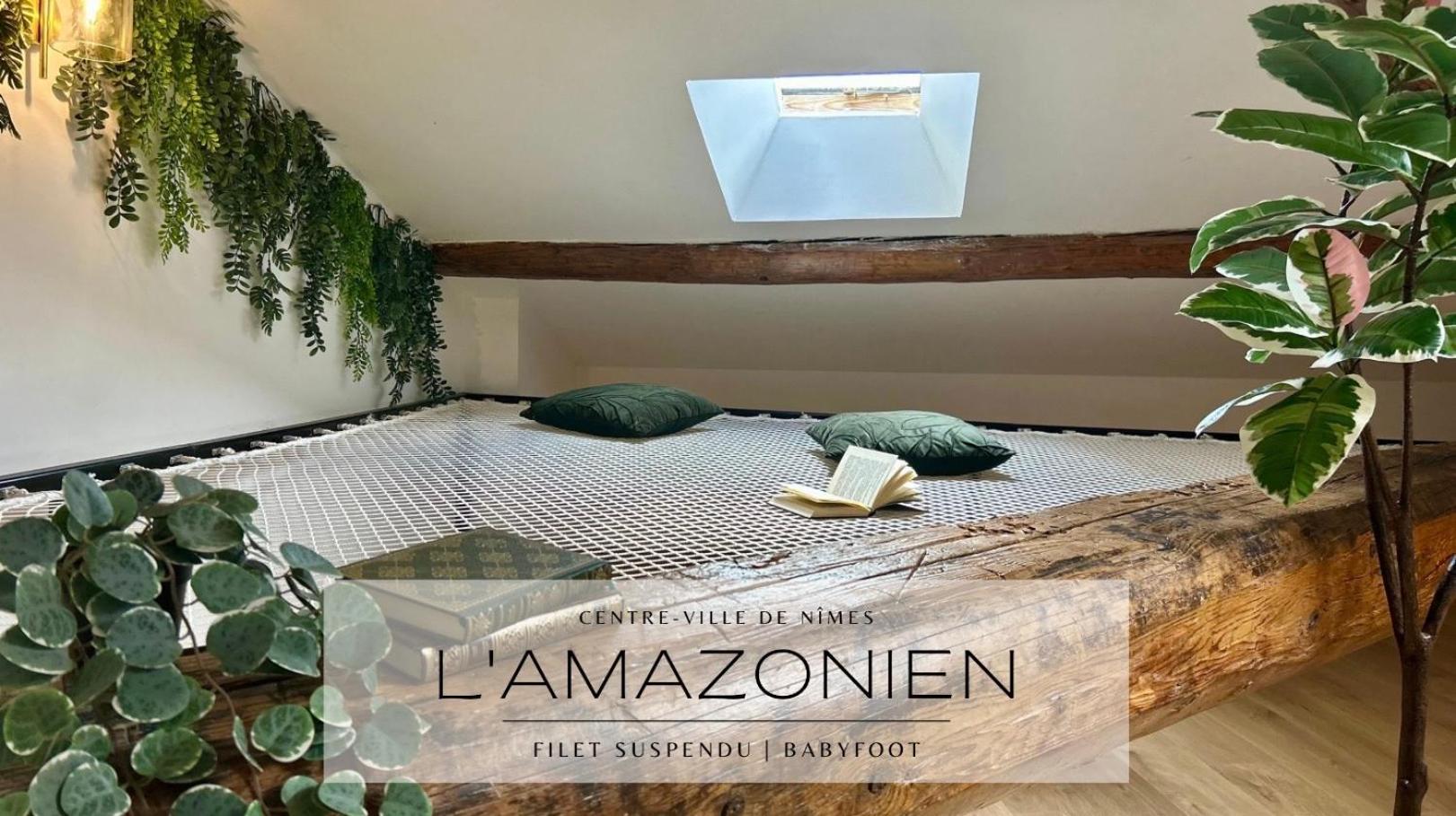 L'Amazonien - Baby-Foot Et Filet De Detente ! Νιμ Εξωτερικό φωτογραφία